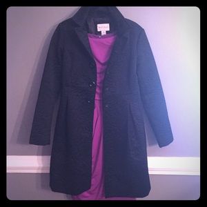 White House black market embroidered princess coat